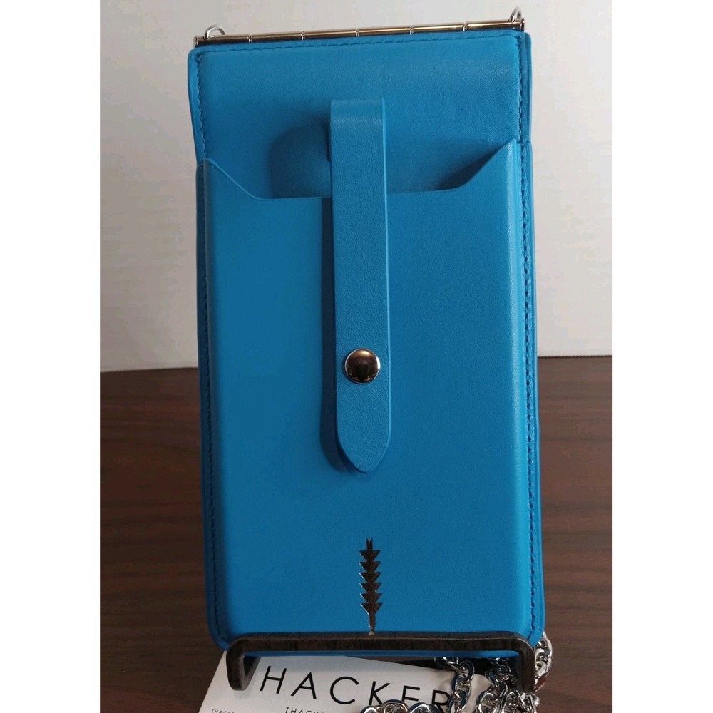 Thacker Blue Flip Open Nora Phone Crossbody Purse Wallet Holds 9+ Cards